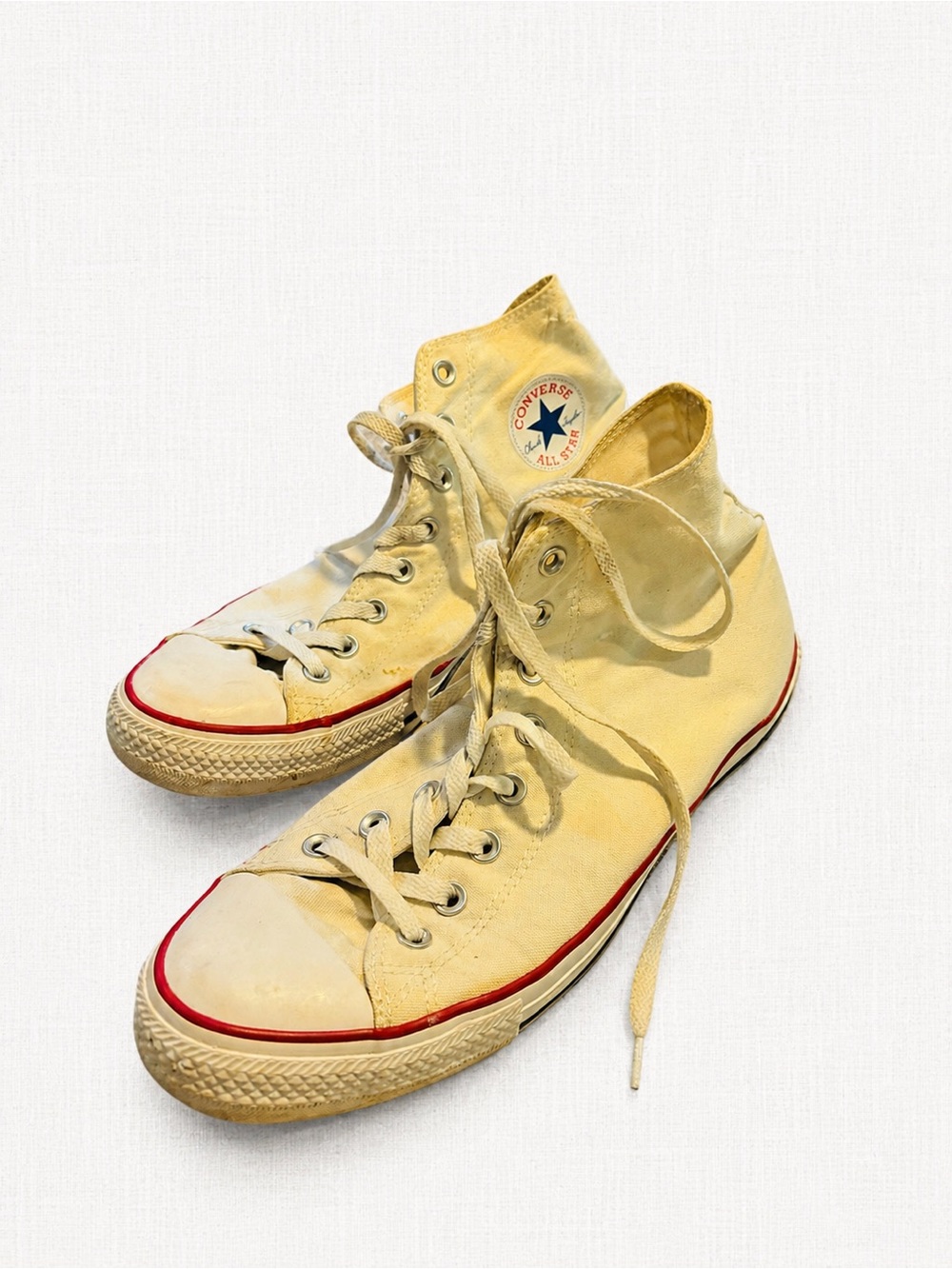 Converse Chuck Taylor All Star High Top Cream Canvas Sneakers Men’s 10.5